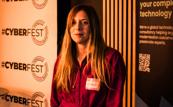 Photo credit Andew Pounder. Rachel Pattinson stands in front of camera